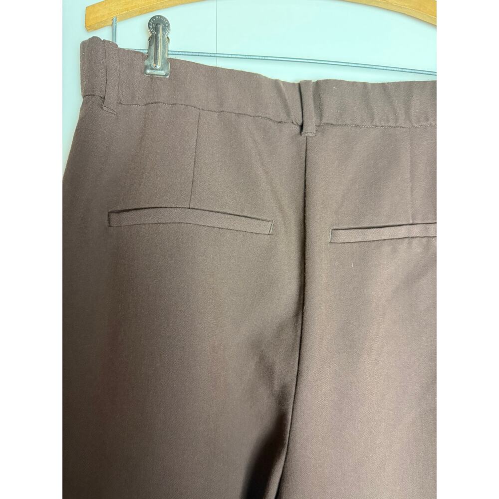 Abercrombie & Fitch Sloan Brown Pleated Trouser Pants Size 12 - Picture 5 of 6